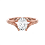 Oval Lab Grown Diamond Solitaire Engagement Ring