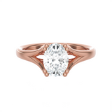 Oval Lab Grown Diamond Solitaire Engagement Ring