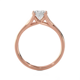 Oval Lab Grown Diamond Solitaire Engagement Ring