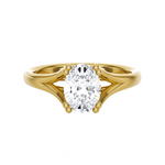 Oval Lab Grown Diamond Solitaire Engagement Ring