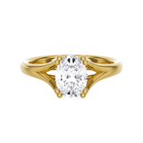 Oval Lab Grown Diamond Solitaire Engagement Ring