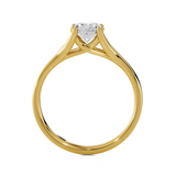 Oval Lab Grown Diamond Solitaire Engagement Ring
