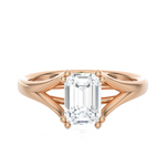 Radiant-Cut Lab Grown Diamond Solitaire Engagement Ring
