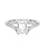 Radiant-Cut Lab Grown Diamond Solitaire Engagement Ring