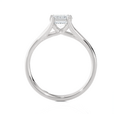 Radiant-Cut Lab Grown Diamond Solitaire Engagement Ring