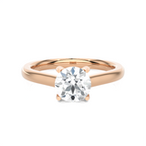 Round Lab Grown Diamond Solitaire Engagement Ring