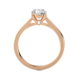 Round Lab Grown Diamond Solitaire Engagement Ring