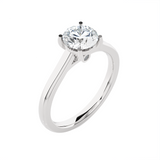 Round Lab Grown Diamond Solitaire Engagement Ring