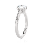 Round Lab Grown Diamond Solitaire Engagement Ring