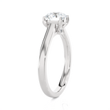 Round Lab Grown Diamond Solitaire Engagement Ring