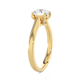Round Lab Grown Diamond Solitaire Engagement Ring