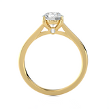 Round Lab Grown Diamond Solitaire Engagement Ring