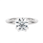 Round Lab Grown Diamond Solitaire Engagement Ring