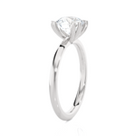 Round Lab Grown Diamond Solitaire Engagement Ring