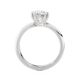 Round Lab Grown Diamond Solitaire Engagement Ring