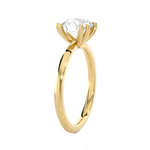Round Lab Grown Diamond Solitaire Engagement Ring