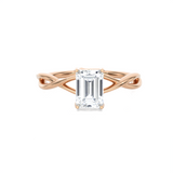 Emerald-Cut Lab Grown Diamond Solitaire Engagement Ring