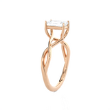 Emerald-Cut Lab Grown Diamond Solitaire Engagement Ring