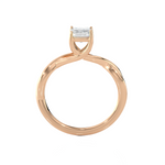 Emerald-Cut Lab Grown Diamond Solitaire Engagement Ring