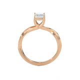 Emerald-Cut Lab Grown Diamond Solitaire Engagement Ring