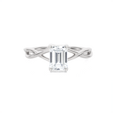 Emerald-Cut Lab Grown Diamond Solitaire Engagement Ring