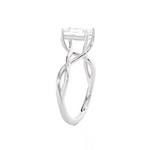Emerald-Cut Lab Grown Diamond Solitaire Engagement Ring