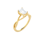 Emerald-Cut Lab Grown Diamond Solitaire Engagement Ring