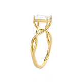 Emerald-Cut Lab Grown Diamond Solitaire Engagement Ring