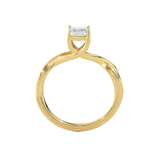 Emerald-Cut Lab Grown Diamond Solitaire Engagement Ring