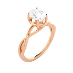 Oval Lab Grown Diamond Solitaire Engagement Ring
