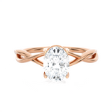 Oval Lab Grown Diamond Solitaire Engagement Ring