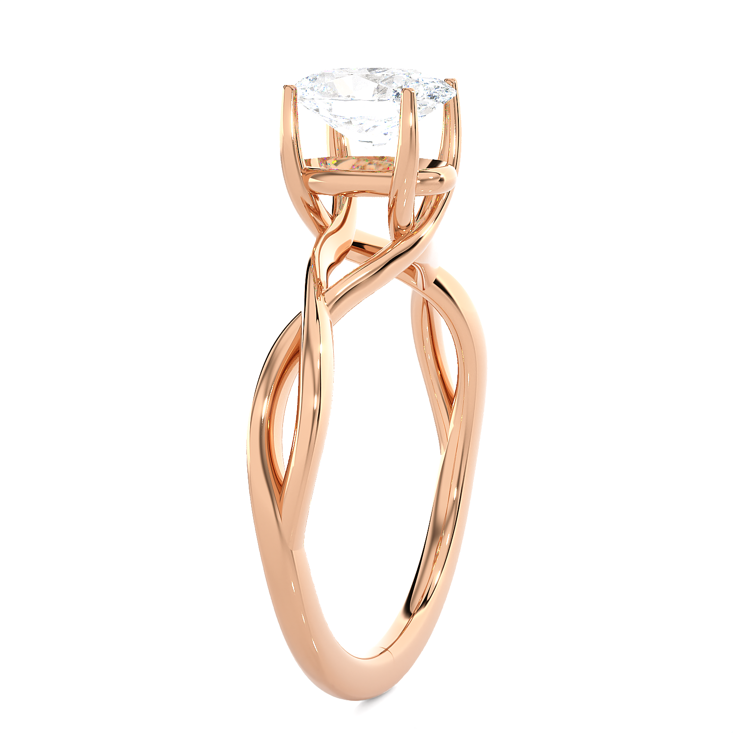 Oval Lab Grown Diamond Solitaire Engagement Ring