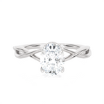 Oval Lab Grown Diamond Solitaire Engagement Ring