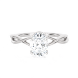 Oval Lab Grown Diamond Solitaire Engagement Ring