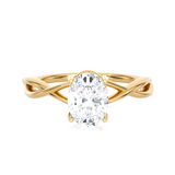 Oval Lab Grown Diamond Solitaire Engagement Ring