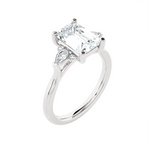 Oval Three Stone Lab Grown Diamond Ring