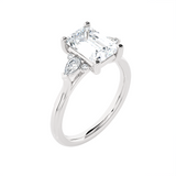 Oval Three Stone Lab Grown Diamond Ring
