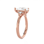 Pear-Shaped Three Stone Lab Grown Diamond Ring