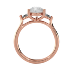 Pear-Shaped Three Stone Lab Grown Diamond Ring