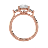 Pear-Shaped Three Stone Lab Grown Diamond Ring