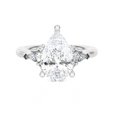Pear-Shaped Three Stone Lab Grown Diamond Ring