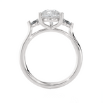 Pear-Shaped Three Stone Lab Grown Diamond Ring