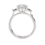Pear-Shaped Three Stone Lab Grown Diamond Ring