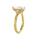 Pear-Shaped Three Stone Lab Grown Diamond Ring