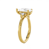 Pear-Shaped Three Stone Lab Grown Diamond Ring