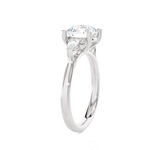 Round with Pear-Shaped Three Stone Lab Grown Diamond Ring