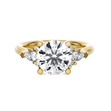 Round with Pear-Shaped Three Stone Lab Grown Diamond Ring