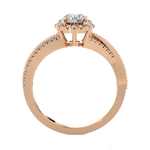 Oval Lab Grown Diamond Side Stone Engagement Ring