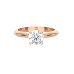 Round Lab Grown Diamond Solitaire Engagement Ring
