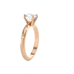 Round Lab Grown Diamond Solitaire Engagement Ring